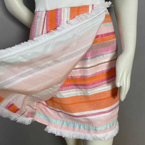 Anthropologie Hutch Dress Kayln Halter Tank Colorful White Sz 4 Faux Wrap Skirt - Picture 15 of 16